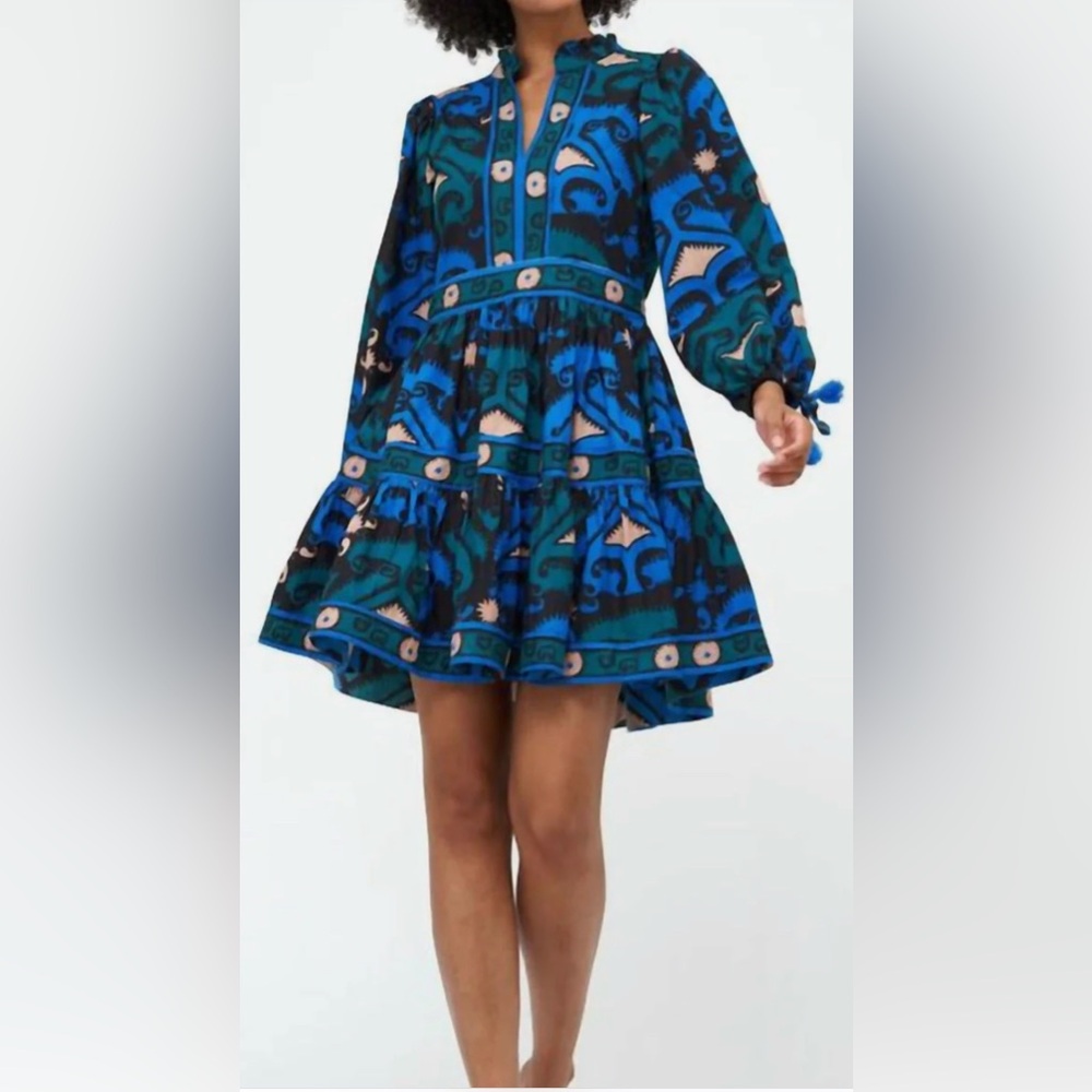 NWT Oliphant long sleeve yoke dress in Uzbek blue! It’s so YOU! 😎☀️🩵